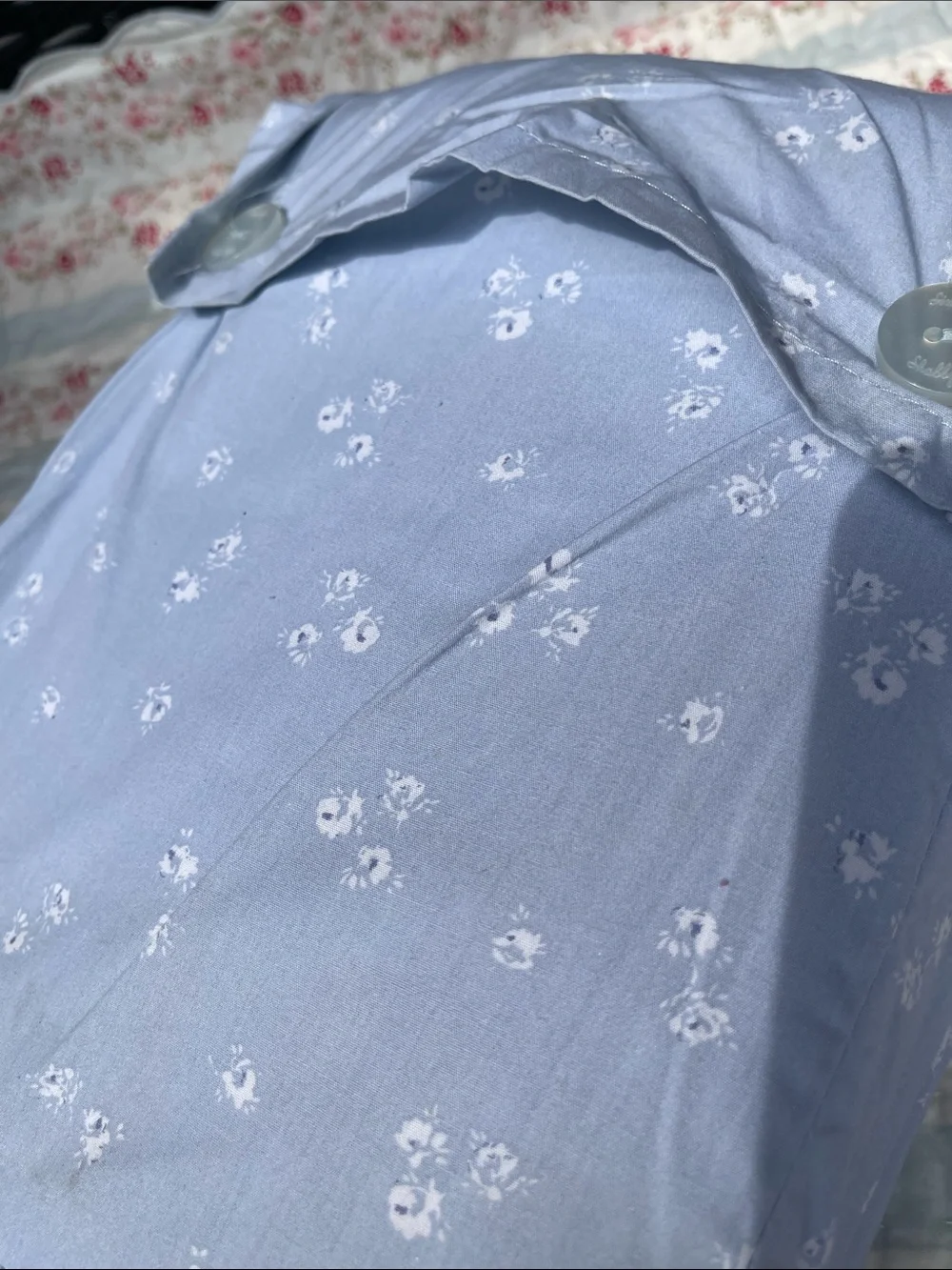NEW SIMPLY, SHABBY CHIC, INDIGO FLORAL BLUE TWIN SHEET SET 🩵